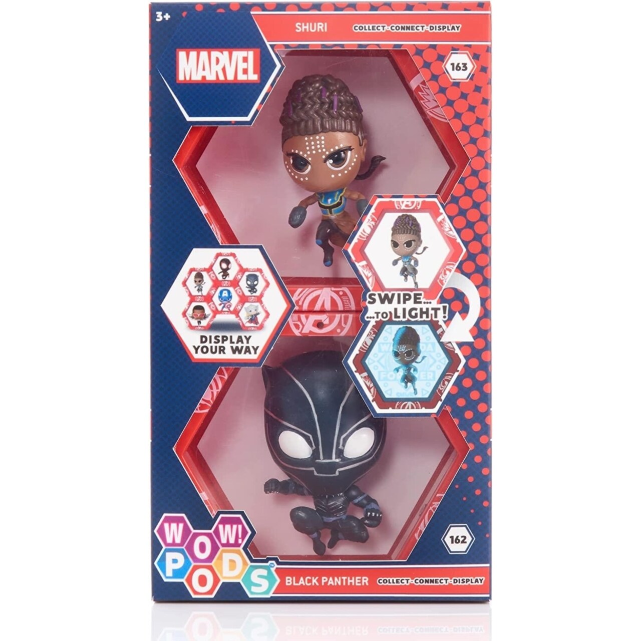 Wow Pods Black Panther Shuri Twin Pack Wakanda Forever Collection Light-Up Wow Stuff